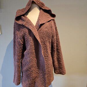 Victoria's Secret PINK Women’s Sherpa Teddy Open Cardigan | Size M/L | Mauve
